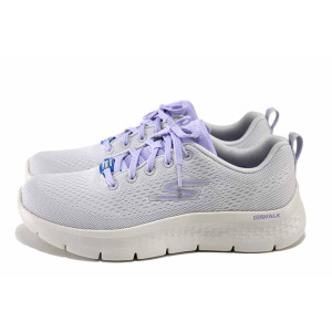 Бели анатомични дамски маратонки, текстилна материя - спортни обувки за пролетта и лятото N 100024573