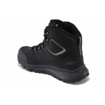 Черни мъжки боти, еко-кожа и текстилна материя - всекидневни обувки за есента и зимата N 100025143