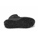 Черни мъжки боти, еко-кожа и текстилна материя - всекидневни обувки за есента и зимата N 100025143