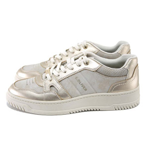 Бежови дамски кецове, здрава еко-кожа - всекидневни обувки за пролетта и лятото N 100024123