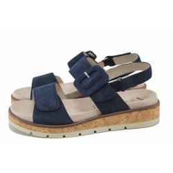 Розови дамски сандали, здрава еко-кожа - всекидневни обувки за лятото N 100024501