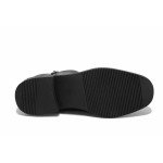 Черни дамски боти, естествена кожа и еко-кожа - ежедневни обувки за есента и зимата N 100024947