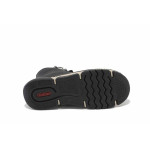 Черни дамски боти, здрава еко-кожа - всекидневни обувки за есента и зимата N 100025050