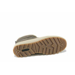 Сиви дамски боти, естествена кожа - ежедневни обувки за есента и зимата N 100025052