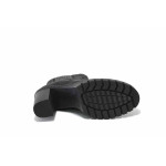 Черни дамски боти, естествена кожа - всекидневни обувки за есента и зимата N 100025064