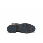 Тъмнокафяви дамски боти, естествена кожа - ежедневни обувки за есента и зимата N 100025092