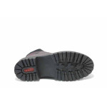 Винени дамски боти, еко-кожа и текстилна материя - ежедневни обувки за есента и зимата N 100025095