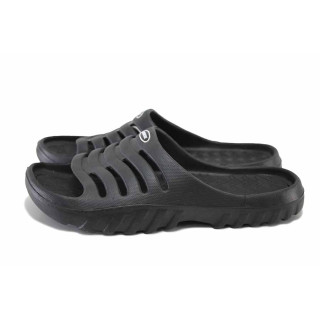 Черни джапанки, pvc материя - ежедневни обувки за целогодишно ползване N 100025635
