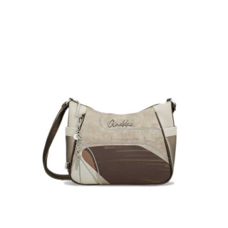 Бежова дамска чанта, здрава еко-кожа - удобство и стил за вашето ежедневие N 100025199