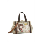 Бежова дамска чанта, здрава еко-кожа - удобство и стил за пролетта и лятото N 100025339