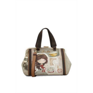 Бежова дамска чанта, здрава еко-кожа - удобство и стил за пролетта и лятото N 100025339