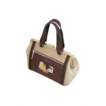 Бежова дамска чанта, здрава еко-кожа - удобство и стил за пролетта и лятото N 100025339