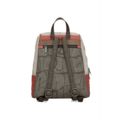 Бежова раница, здрава еко-кожа - удобство и стил за пролетта и лятото N 100025343