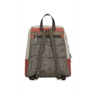 Бежова раница, здрава еко-кожа - удобство и стил за пролетта и лятото N 100025343