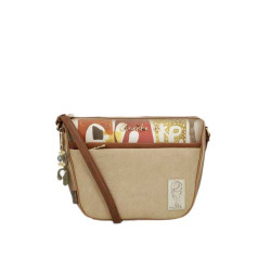 Бежова дамска чанта, здрава еко-кожа - удобство и стил за пролетта и лятото N 100025345