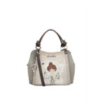 Бежова дамска чанта, здрава еко-кожа - удобство и стил за пролетта и лятото N 100025351