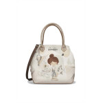 Бежова дамска чанта, здрава еко-кожа - удобство и стил за пролетта и лятото N 100025352