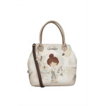 Бежова дамска чанта, здрава еко-кожа - удобство и стил за пролетта и лятото N 100025352