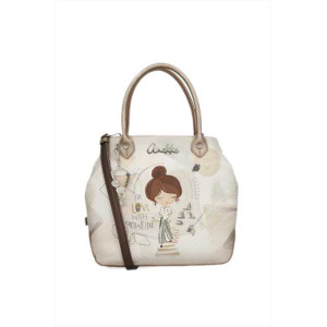 Бежова дамска чанта, здрава еко-кожа - удобство и стил за пролетта и лятото N 100025352