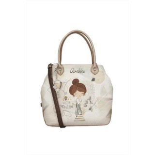 Бежова дамска чанта, здрава еко-кожа - удобство и стил за пролетта и лятото N 100025352