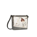 Сива дамска чанта, здрава еко-кожа - удобство и стил за пролетта и лятото N 100025215