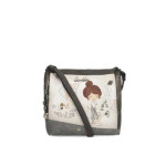 Сива дамска чанта, здрава еко-кожа - удобство и стил за пролетта и лятото N 100025215