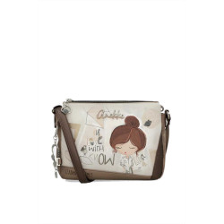 Бежова дамска чанта, здрава еко-кожа - удобство и стил за пролетта и лятото N 100025354