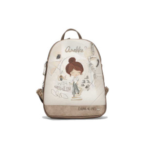 Сива раница, здрава еко-кожа - удобство и стил за пролетта и лятото N 100025216