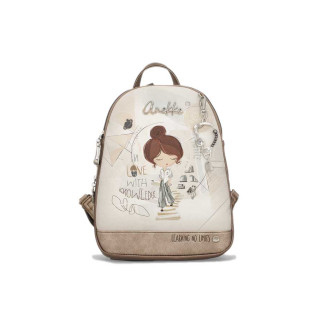 Сива раница, здрава еко-кожа - удобство и стил за пролетта и лятото N 100025216