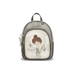 Сива раница, здрава еко-кожа - удобство и стил за пролетта и лятото N 100025217