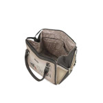 Бежова дамска чанта, здрава еко-кожа - удобство и стил за пролетта и лятото N 100025221