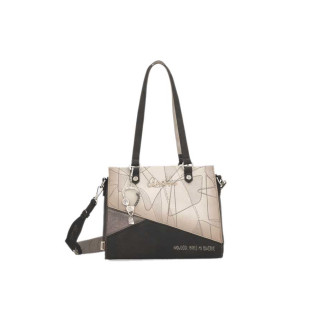 Кафява дамска чанта, здрава еко-кожа - удобство и стил за пролетта и лятото N 100025223