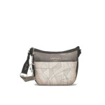 Сива дамска чанта, здрава еко-кожа - удобство и стил за пролетта и лятото N 100025224