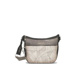 Сива дамска чанта, здрава еко-кожа - удобство и стил за пролетта и лятото N 100025224