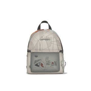 Бежова раница, здрава еко-кожа - удобство и стил за пролетта и лятото N 100025227