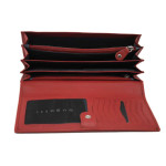 Червено портмоне, естествена кожа -   N 100025177