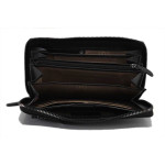 Черно портмоне, естествена кожа -   N 100025180