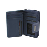 Синьо портмоне, естествена кожа -   N 100025182