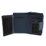 Синьо портмоне, естествена кожа -   N 100025182