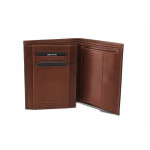 Кафяво портмоне, естествена кожа - N 100025190 Кафяво портмоне, естествена кожа - N 100025190