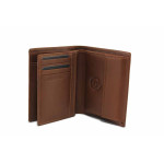 Кафяво портмоне, естествена кожа - N 100025192 Кафяво портмоне, естествена кожа - N 100025192