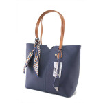 Синя дамска чанта, здрава еко-кожа - удобство и стил за пролетта и лятото N 100025281