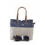 Синя дамска чанта, здрава еко-кожа - удобство и стил за пролетта и лятото N 100025281