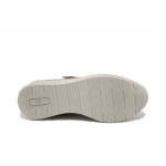 Бежови дамски обувки с платформа, естествена кожа - всекидневни обувки за пролетта и лятото N 100025323