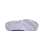 Бели дамски обувки с платформа, естествена кожа - всекидневни обувки за пролетта и лятото N 100025325