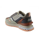 Зелени дамски маратонки, естествена кожа - удобство и стил за пролетта и лятото N 100025381