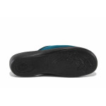 Зелени домашни чехли, текстилна материя - равни обувки за пролетта и лятото N 100025530