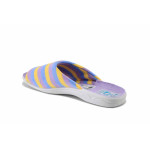 Жълти домашни чехли, текстилна материя - ежедневни обувки за пролетта и лятото N 100025537