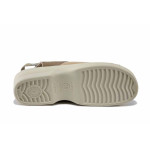 Бежови дамски сандали, текстилна материя - ежедневни обувки за пролетта и лятото N 100025541