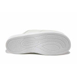 Бели домашни чехли, здрава еко-кожа - ежедневни обувки за пролетта и лятото N 100025543